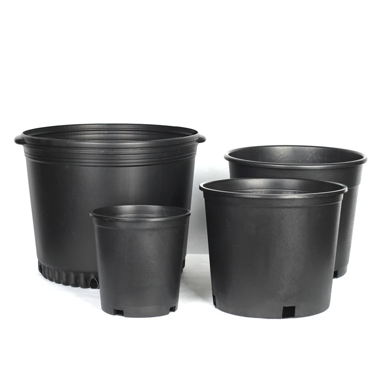 1 2 3 5 6 7 10 15 20 25 Gallon Garden Outdoor Various Size Durable Plastic Nursery Grow Pots