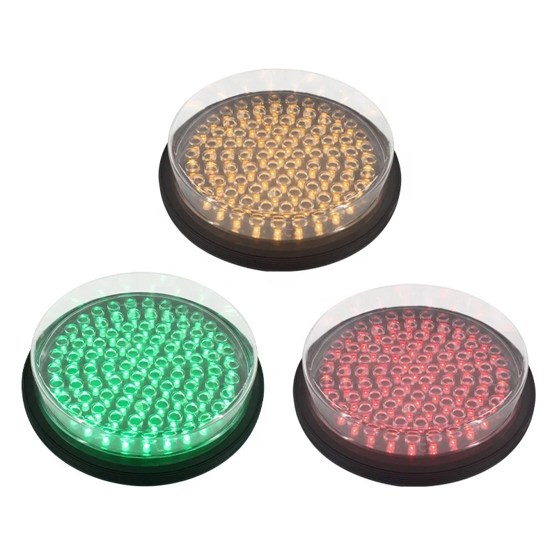 200mm Good Visibility Yellow Traffic Signal Light Module with Fresnel Lens