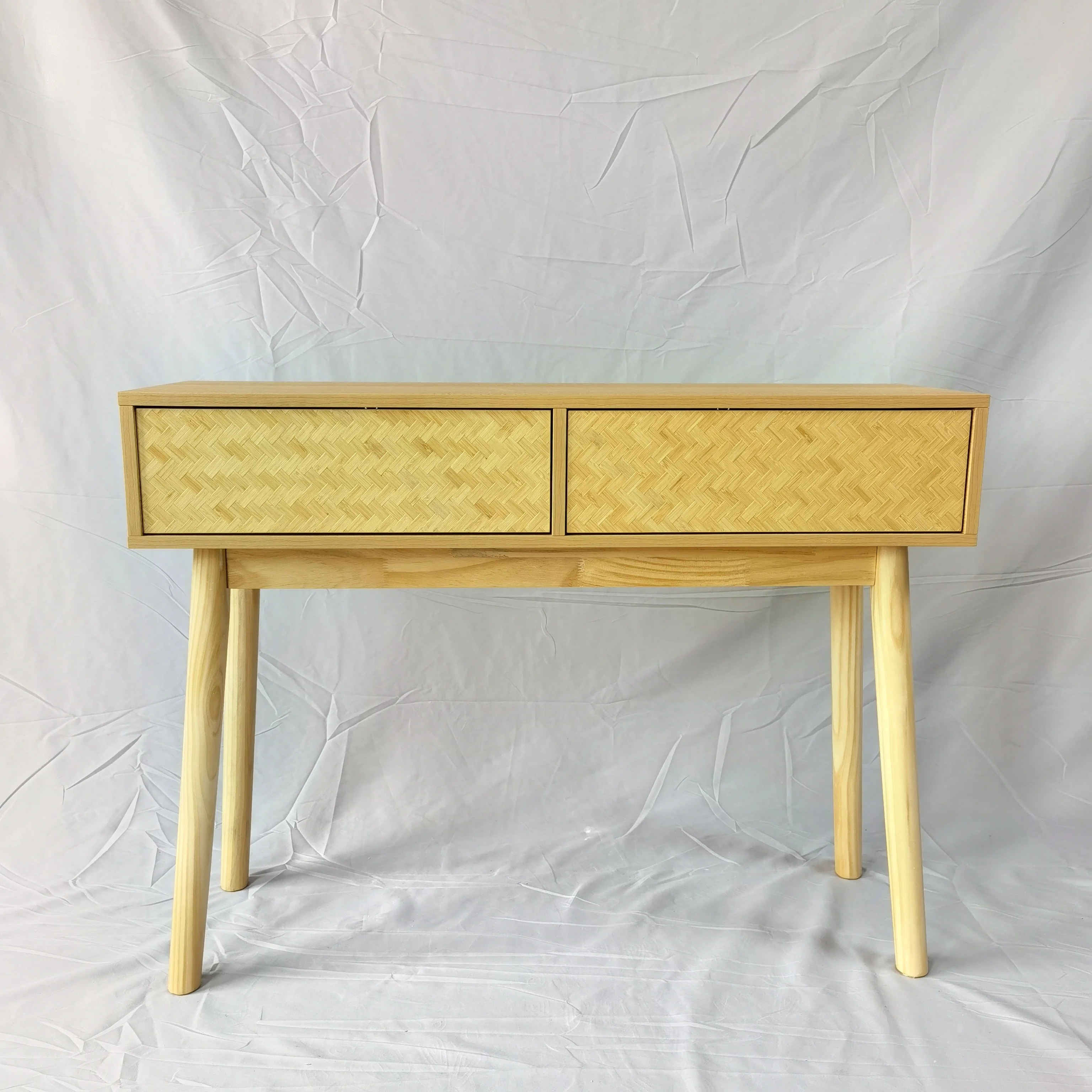 Современный стиль деревянный вход прихожей угловой стол-консоль