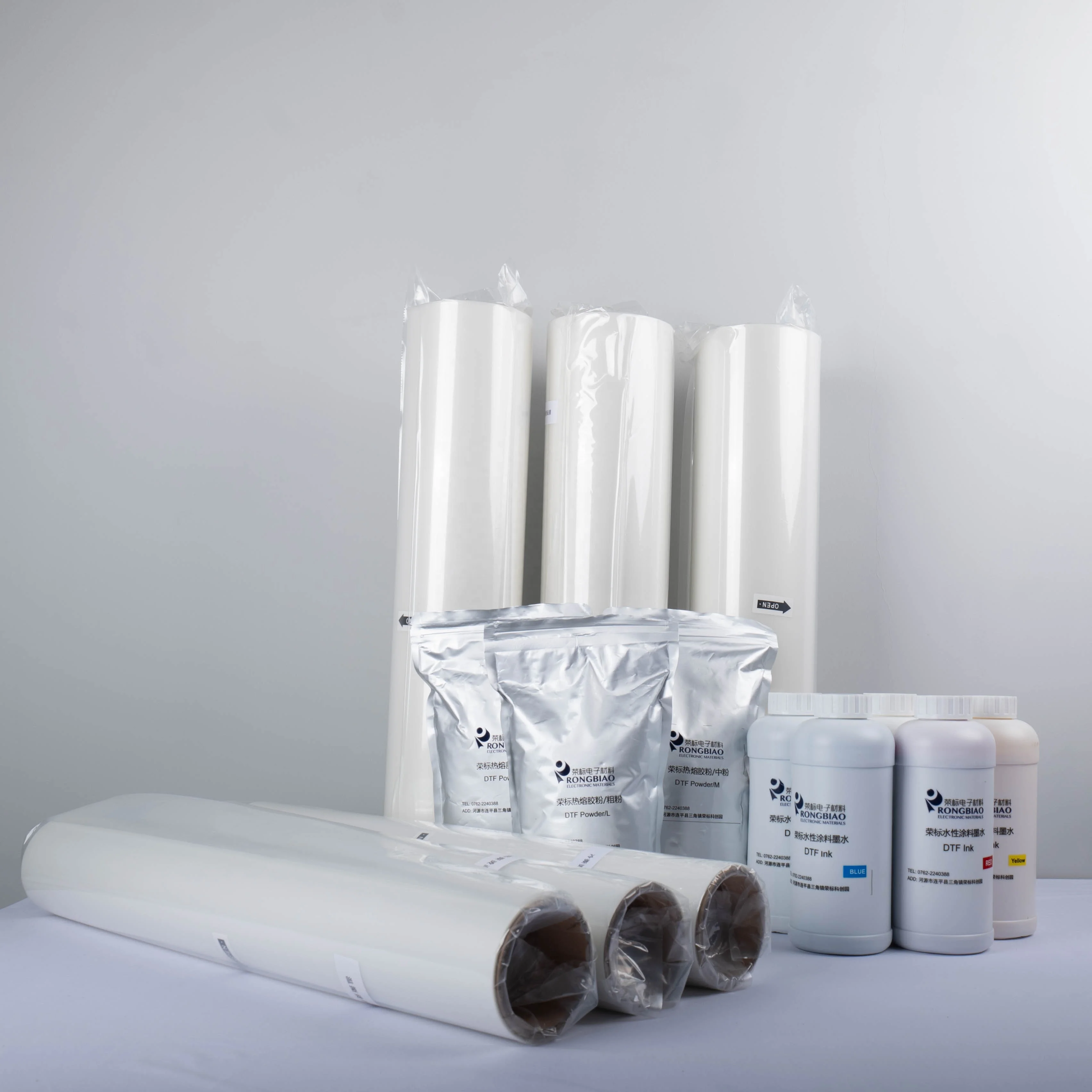 Customizable DTF Heat Transfer Film PET Film  30/60*100 Roll Film Hot And Cold Peeling Single-sided Printing  For DTF Printers