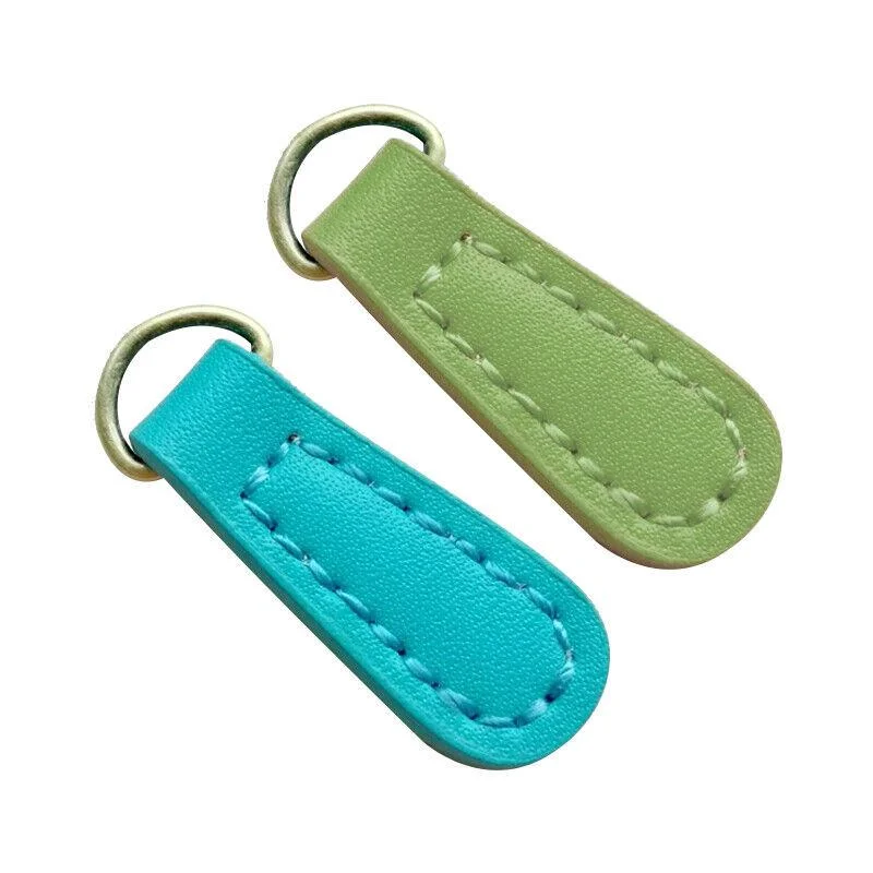 Genuine Leather Zipper Pull Replacement Zip Repair Mend Fixer Zip Pulls for Purse Schoolbag Backpack Cloth Luggage Accessories