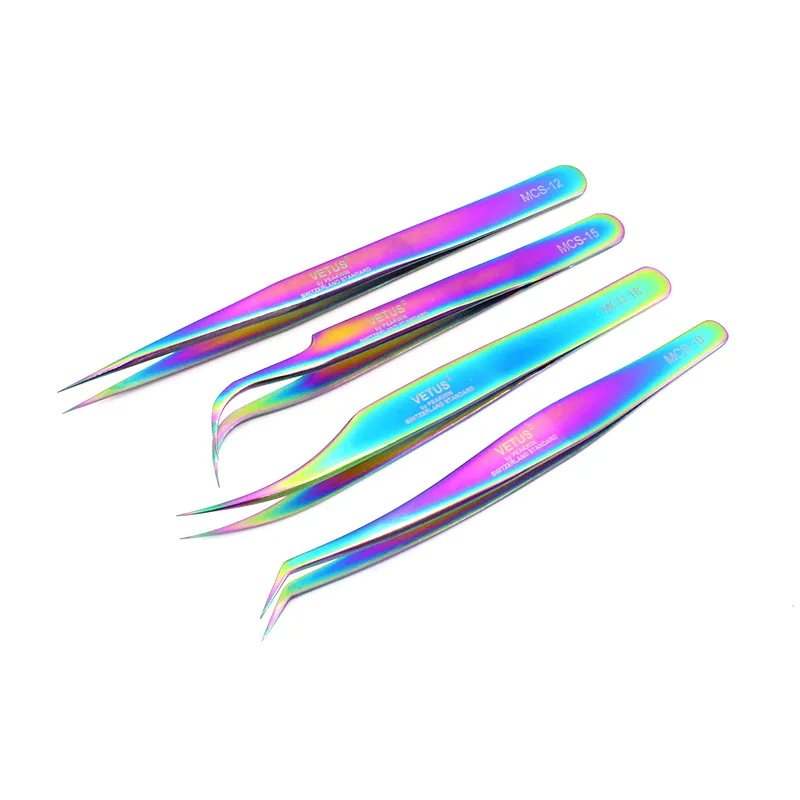 Private Label Cost-effective Stainless Steel Acid Resistance Eyelash Extention Tweezers