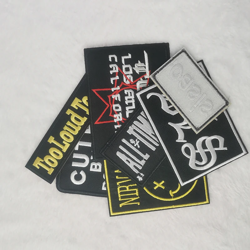 Hot sale baseball football embroidery iron on round sports team patches for jersey hat small flag custom embroidery patches