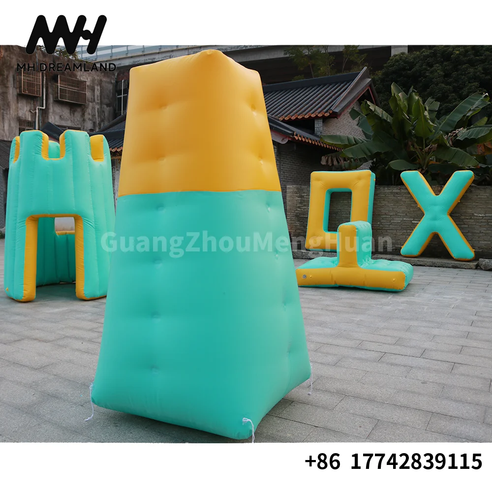 Outdoor PVC Inflatable Customised Bunker Shooting Game Paintball Obstacles Air Bunker for CS Archery Tag