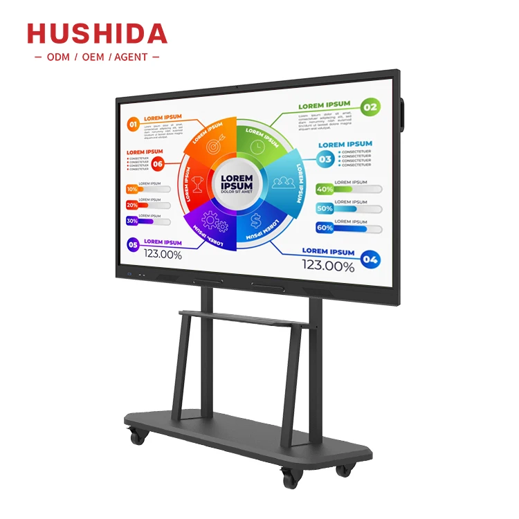 Wholesale 55 65 75 86 Inch LCD Touch Screen All in One PC Whiteboard Interactive Flat Panel for Education Meeting Conference