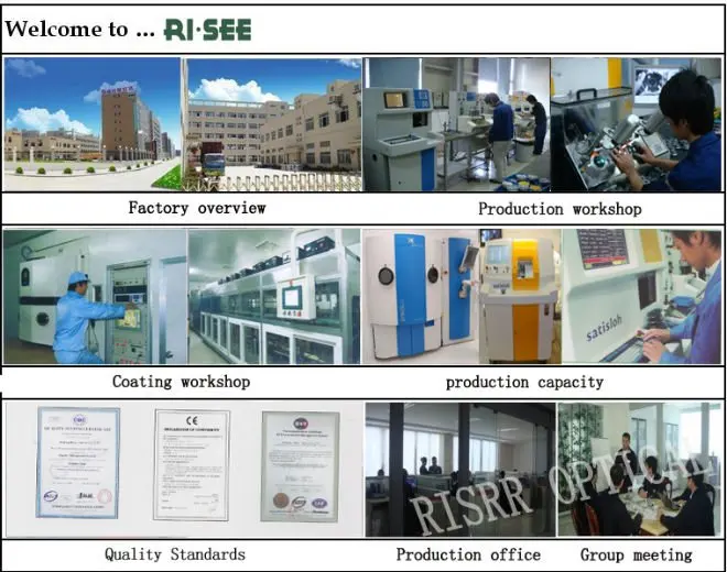 Risee Wholesale Optical Lenses CR39 1.49 1.56 1.59PC high index UC HC HMC Ophthalmic Single Vision Eyeglasses Lenses