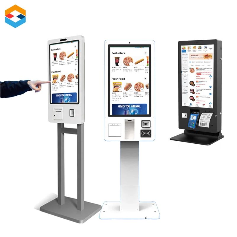 All in One Self-Service POS Kiosk for Supermarket Bluetooth Windows Ordering & Payment Machine with SDK Function