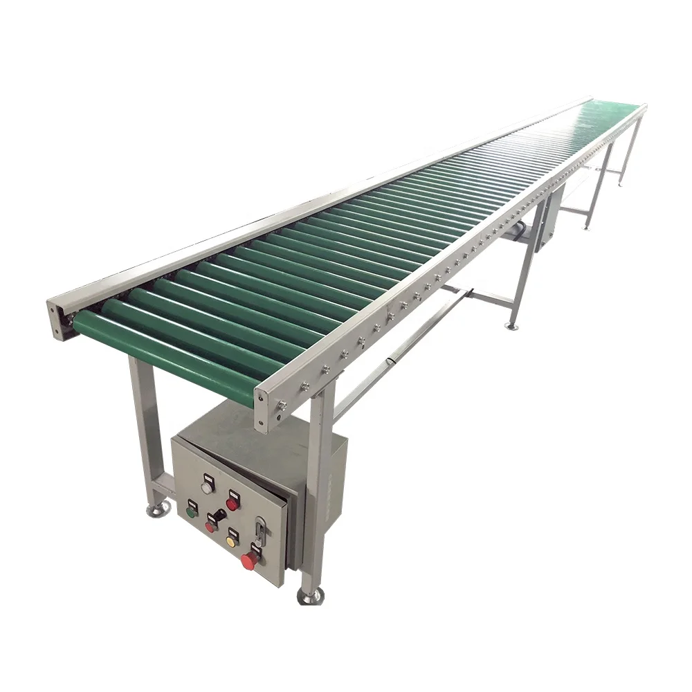 Motivated portable chain drive roller conveyor for sale