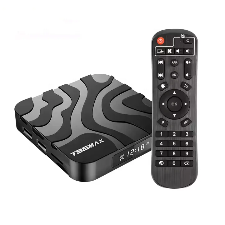 Factory free OEM T95 MAX Android TV Box 12 4GB RAM 32GB ROM H618 2.4G 5G DUAL WIFI 4K 6K Smart Tv Box T95MAX