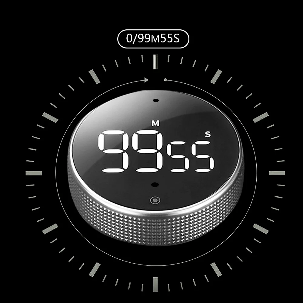 Voice control LED display countdown kitchen timer with sound reminder