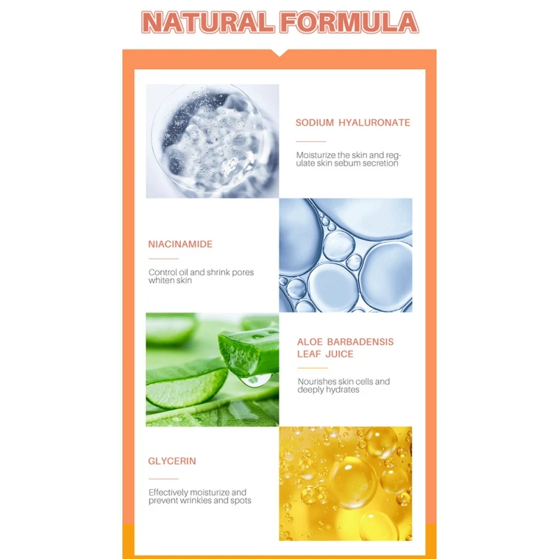 Brightening Facial Serum Kojic  Acid Glutathione Moisturize Skin Oil Control 2% Glutathione White Serum