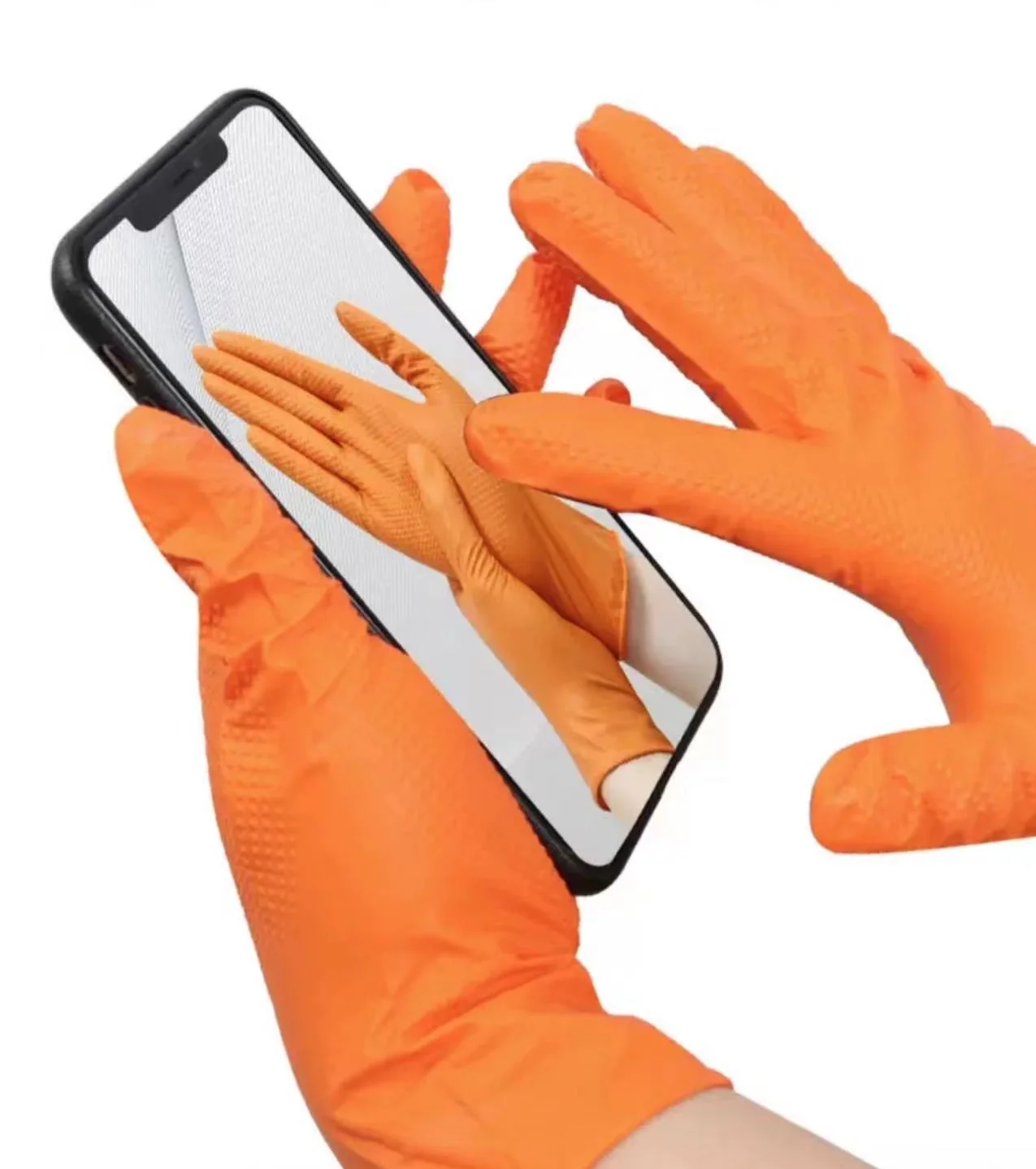 4mil 6mil 8mil Disposable Blue White Black Nitrile Gloves Latex Rubber fingertips Box powder free Texture Free Medical Exam Lab