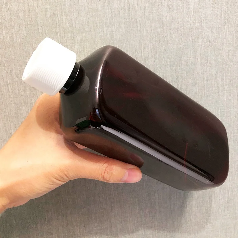 2022 best selling 500ml 40/280mm amber empty plastic bottles with seal and aluminium gold cap