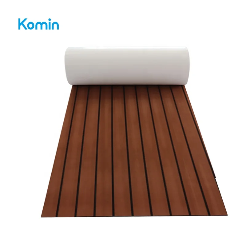 Komin Non Skid Waterproof Synthetic EVA Foam Faux Teak Boat Flooring Material