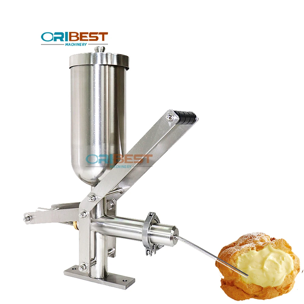 Low price puff filling machine / mini manual churros filling machine  / filled churros making machine