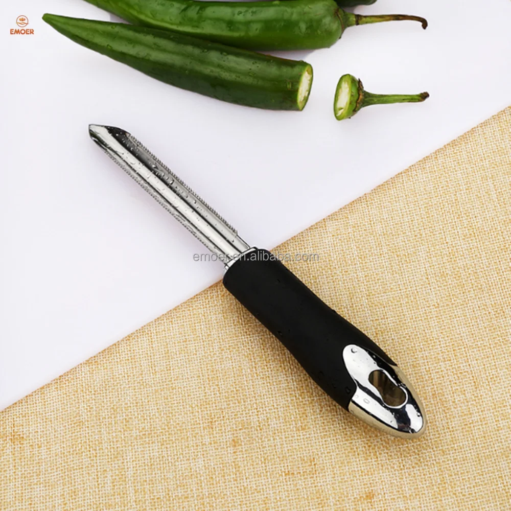 EMOER stainless steel Pepper Corer Seed Remover with anti-slip handle