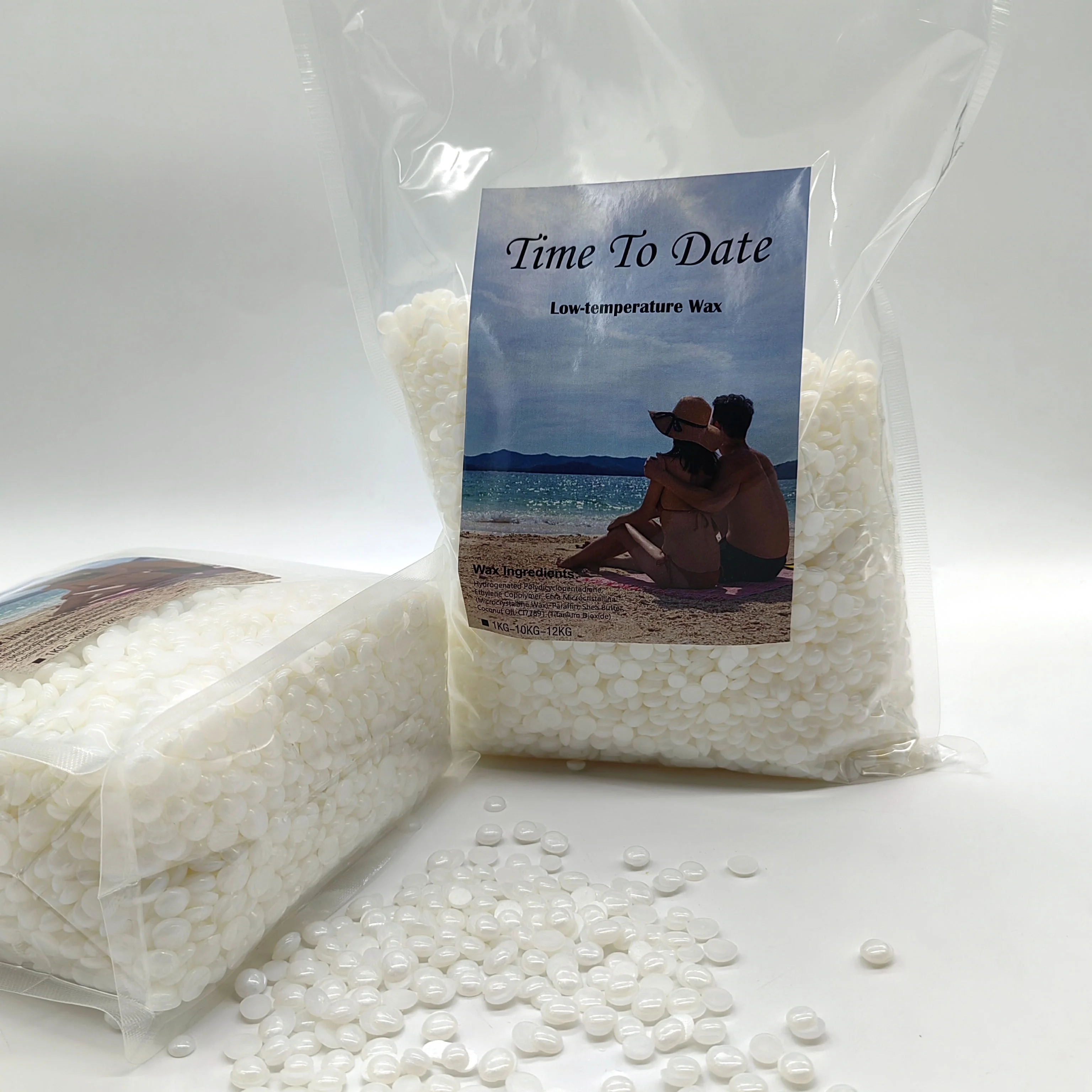 1kg low melting point crystal strong viscosity elasticity paperless rosin-free Hypoallergenic Hard Wax Beads For Sensitive Skin