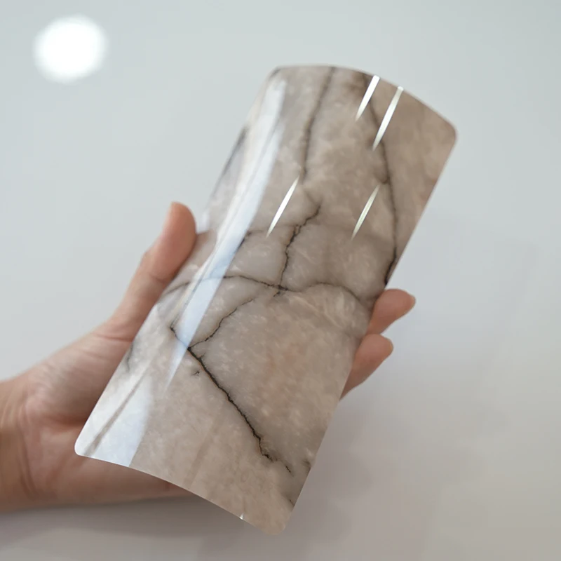 0.1mm/0.2mm/0.5mm/1mm/2mm High Glossy Marble PETG Decorative Film