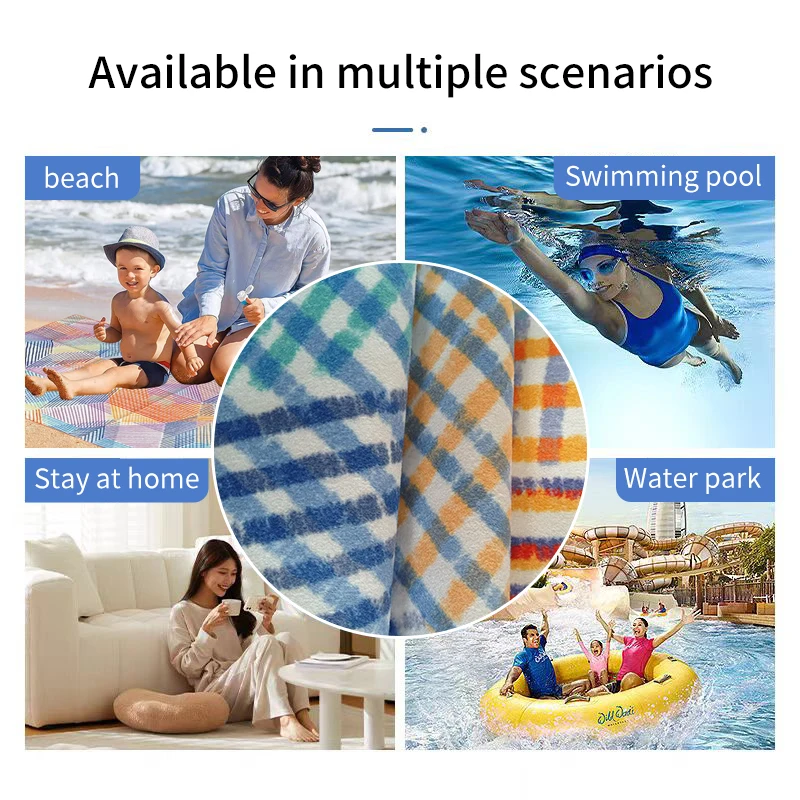 custom logo microfiber beach towel photo printed  microfiber customized cotton beach towels