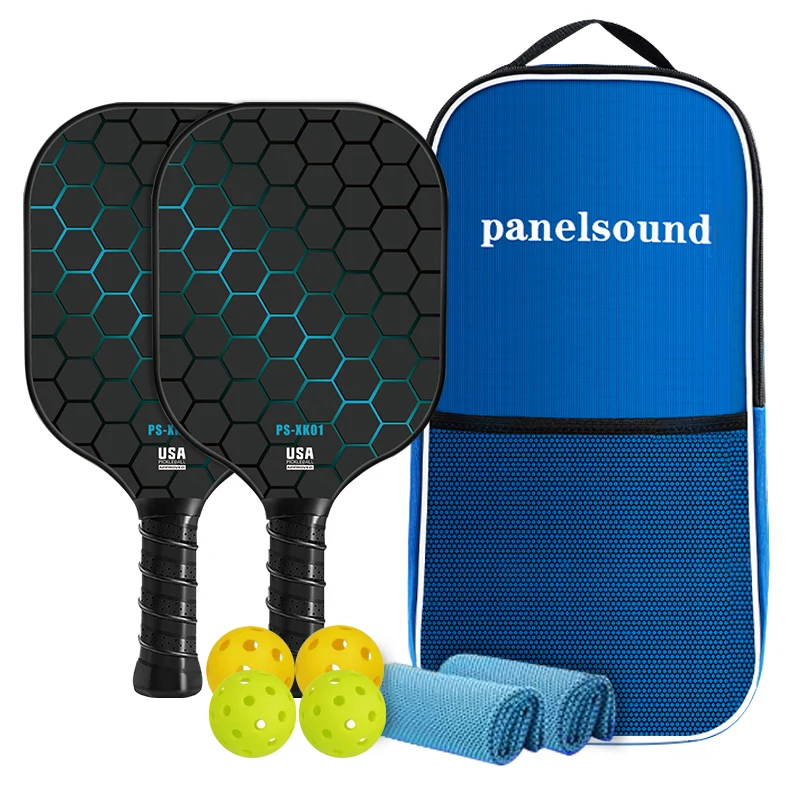 Wholesale 16mm PP Honeycomb Hot Press T700 Rough Surface Raw Carbon Fiber Pickleball Paddle