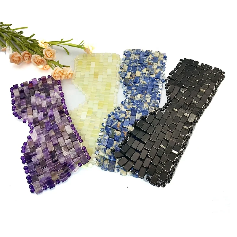 Beautifully Cool Jade Eye Mask Handcrafted Gemstones Diverse Styles Jade Tools for Facial Massage and Skincare
