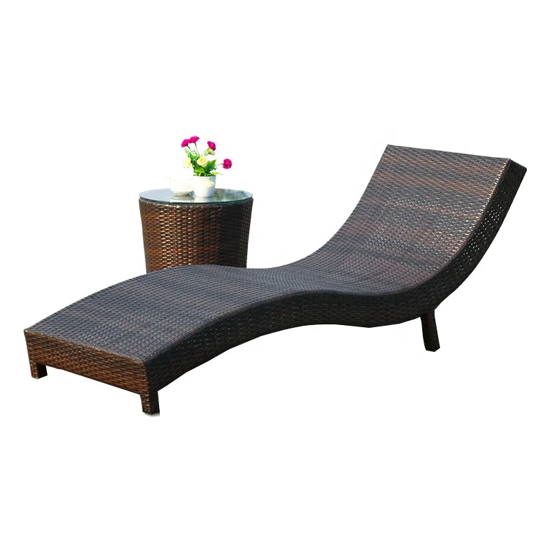 Pool Chair Sun Lounger Rattan Furniture Garden Aluminium Outdoor Lounge Chairs Sun Lounger Sun Lounger Pool