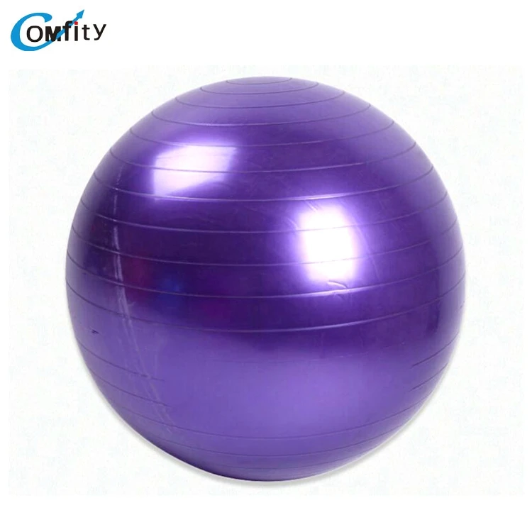 Custom Logo Anti Slip Pilates PVC Gym Ball Eco-Friendly 45cm Yoga Ball Straw Improves Balance Exercise Fitness Ball