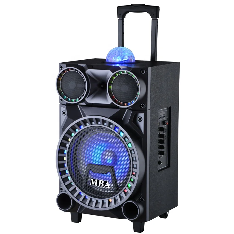 Guangzhou Wholesale 10 Inch Trolley Speaker High Performance Portable Party Speakers