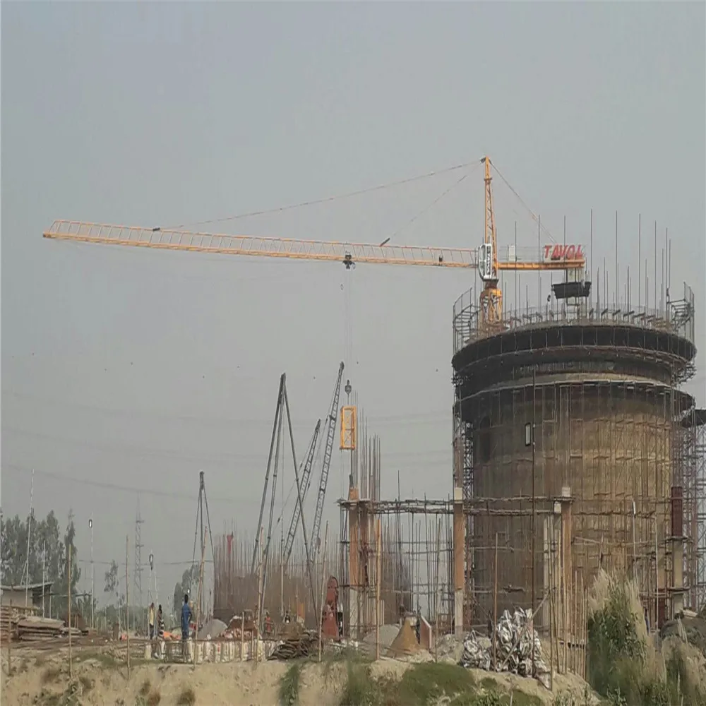 Tower crane type QTZ50 50m tower crane in Philippines