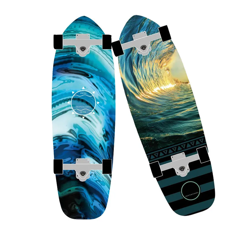 Custom surfskate truck deck complete land surf skate board