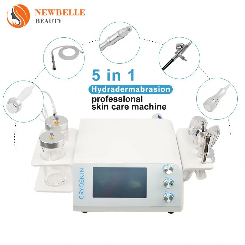 Hydrodermabrasion Facial Skin Scrubber Machine Korean 3 In 1 Permits Parts Pigment Removal Rf System With Vortex