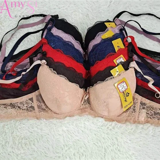 1.42 USD BR422 hot read  black blue mix many could lady sexy lingerie lace push up ladies nude bra