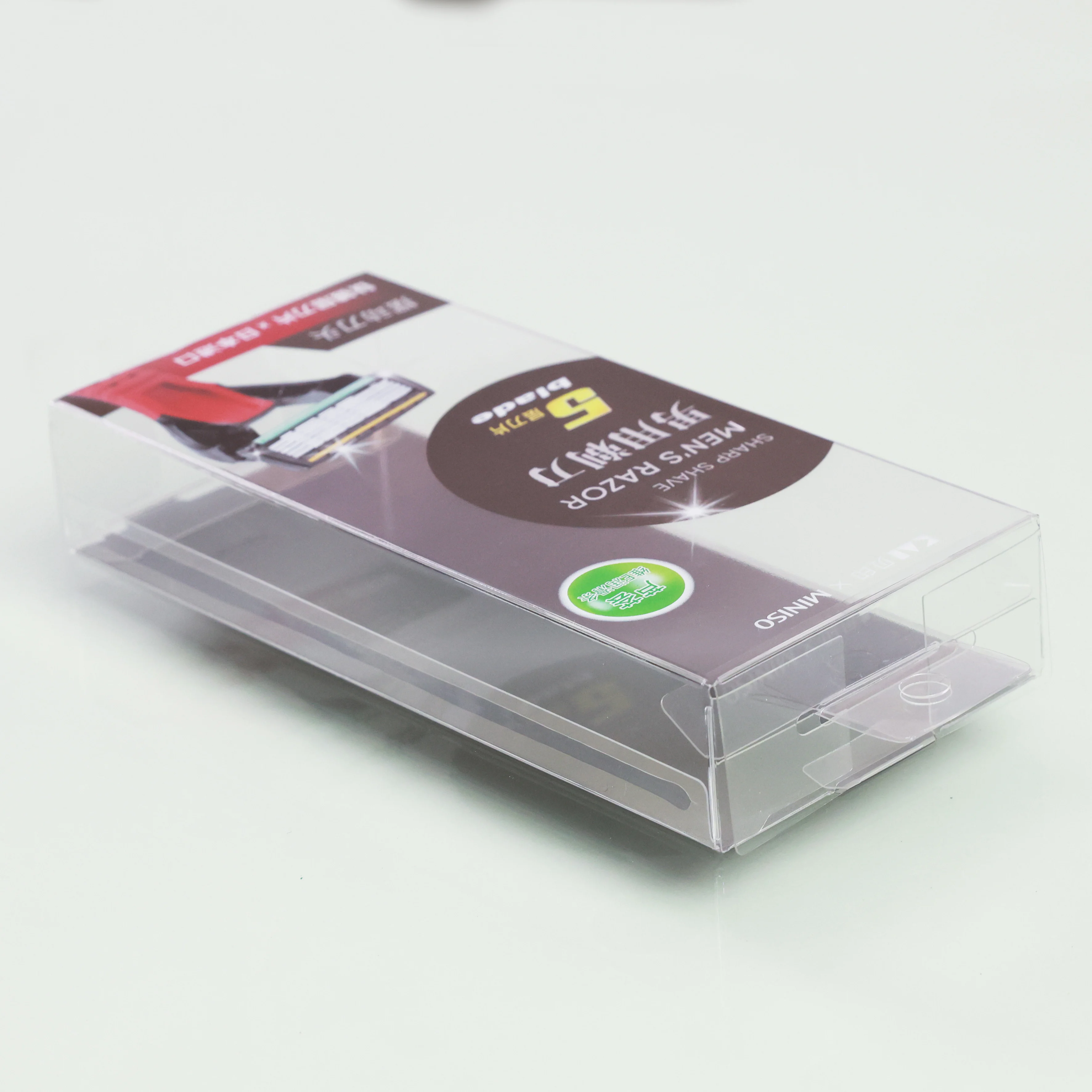 Clear pvc packing boxes PET transparent packaging box toy plastic protector case with card gift case