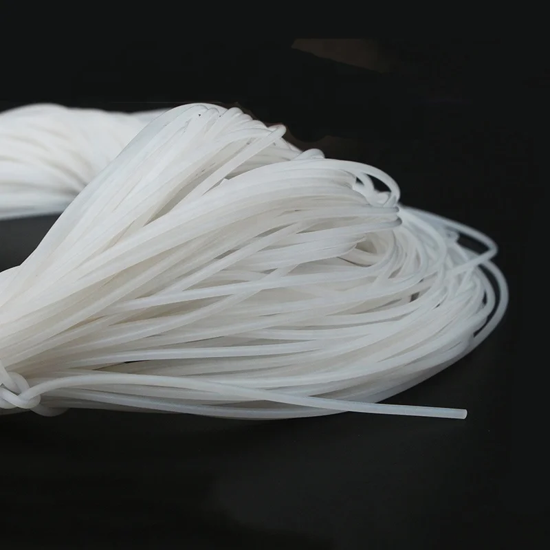 Suppliers full size avalliable silicon rope round extruded solid silicone rubber rod cord