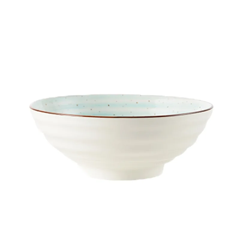 Creative Rice Household Noodle Bowl Japanese Style Tableware Dish Suit Hand Painted Ceramic Fruit Salad Soup Bowl