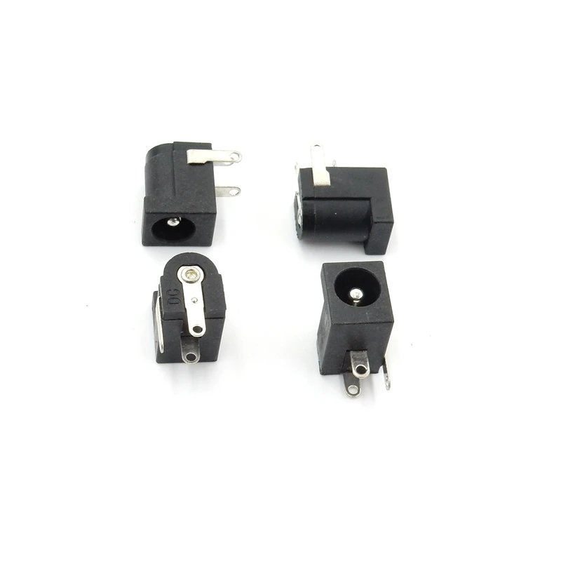 Black Plastic 2.1mm/2.5mm DC-005 2.1 x 5.5 mm DC Power Jack Socket/Electrical Plug/DC Jack/Jack