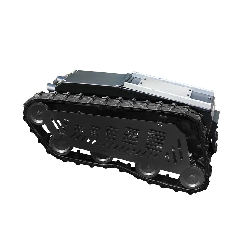 TinS-8 crawler outdoor delivery robotic vehicle tracked robots chassis ROV rubber track firefighting inspection robot platform