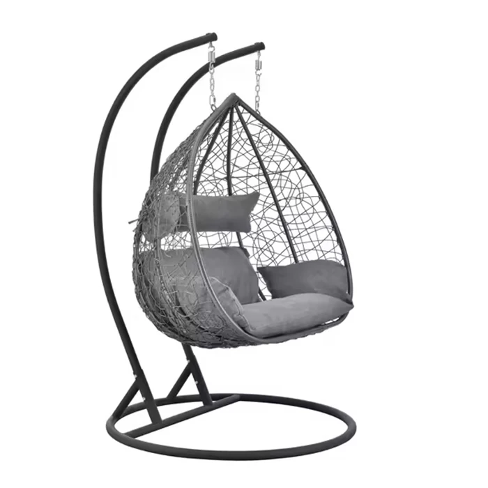 Porch Hanging Hammock Rope Swing Outdoor Furniture Hotel Outdoor Rattan Hanging Bed Patio Swing Chair for Sale