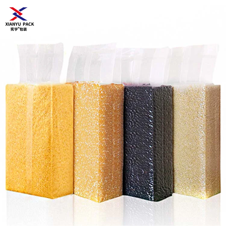Printed food vacuum packaging plastic Pouch PET transparent plastic rice vacuum bags 1KG-5kg rice