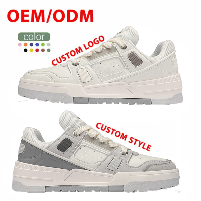 Custom Design Men Shoe Wholesale Shoes Trainers Big Size Mens Fitness Walking Skateboarding Shoes Custom Sneakers