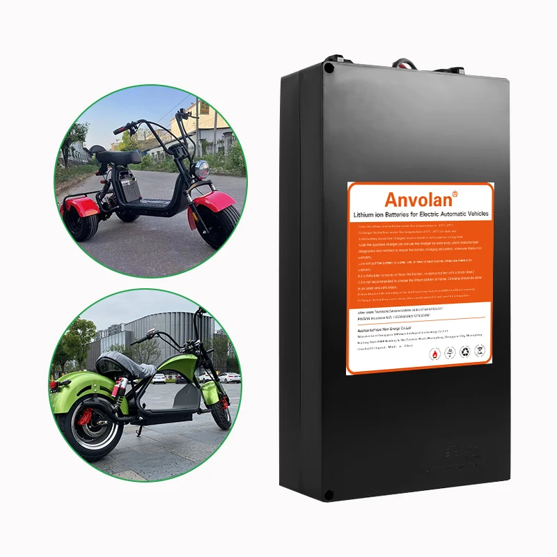 20Ah Metal Case Electric Harley Citycoco  Scooter Universal Lithium battery