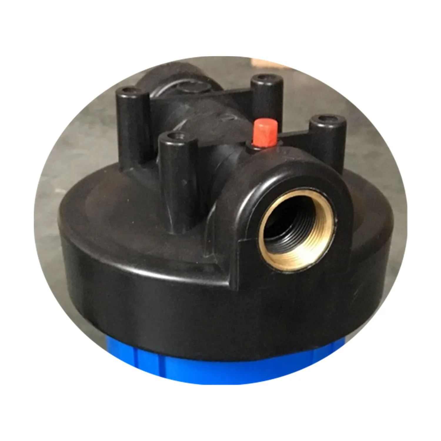 Большой синий корпус с медным горлышком 20 дюймов 1 вход и выход