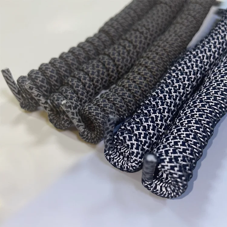 Custom wholesale colorful elastic no tie spiral coil curly shoe lace shoelaces