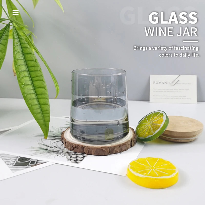 Bestsun Free Sample Factory Price Color Ombre Glass Candle Jar
