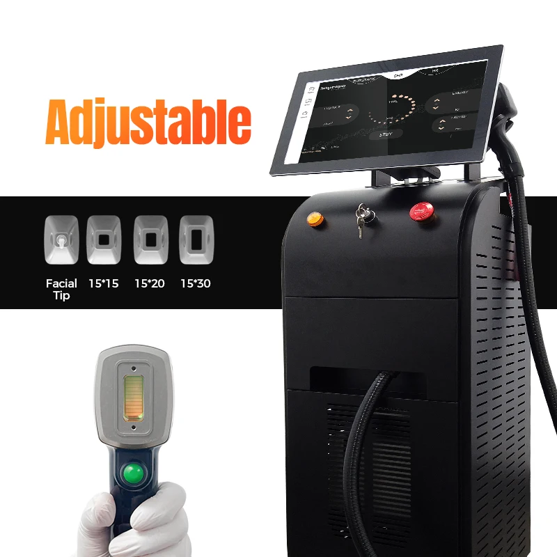 Lufenbeauty diode laser 755 808 1064nm hair removal machine laser 808nm 2 working handles changeable spots laser equipment