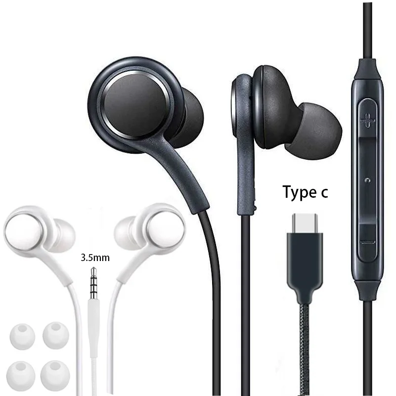 Factory Good Price Earphones Type C Headphones In Ear For Samsung Galaxy Note10 S22 Earbud For AKG Handfree