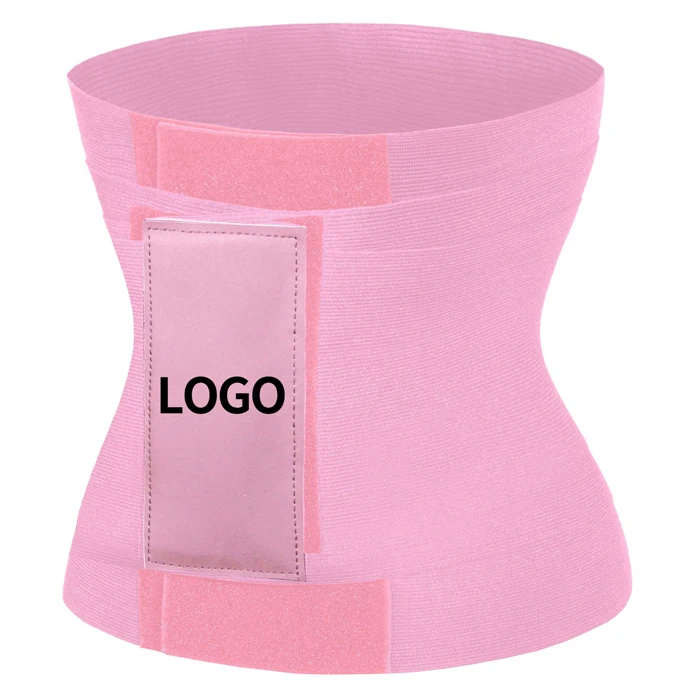 Custom Logo Body Shaper Waist Bandage Tummy Belly Wrap Trimmers Slimming Waist Trainer