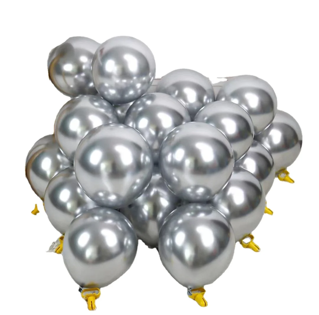 Chrome Latex Balloon Multiple Colors Favorable Price Round Shaped Inflatable Globos for Advertisement Party Decoration