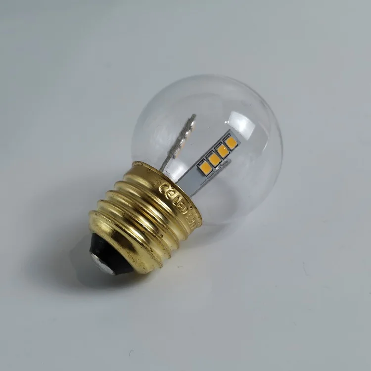 IP65 1 Вт 2 SMD e27 Пластиковые буибы наружное украшение g45 пластиковые светодиодные лампы