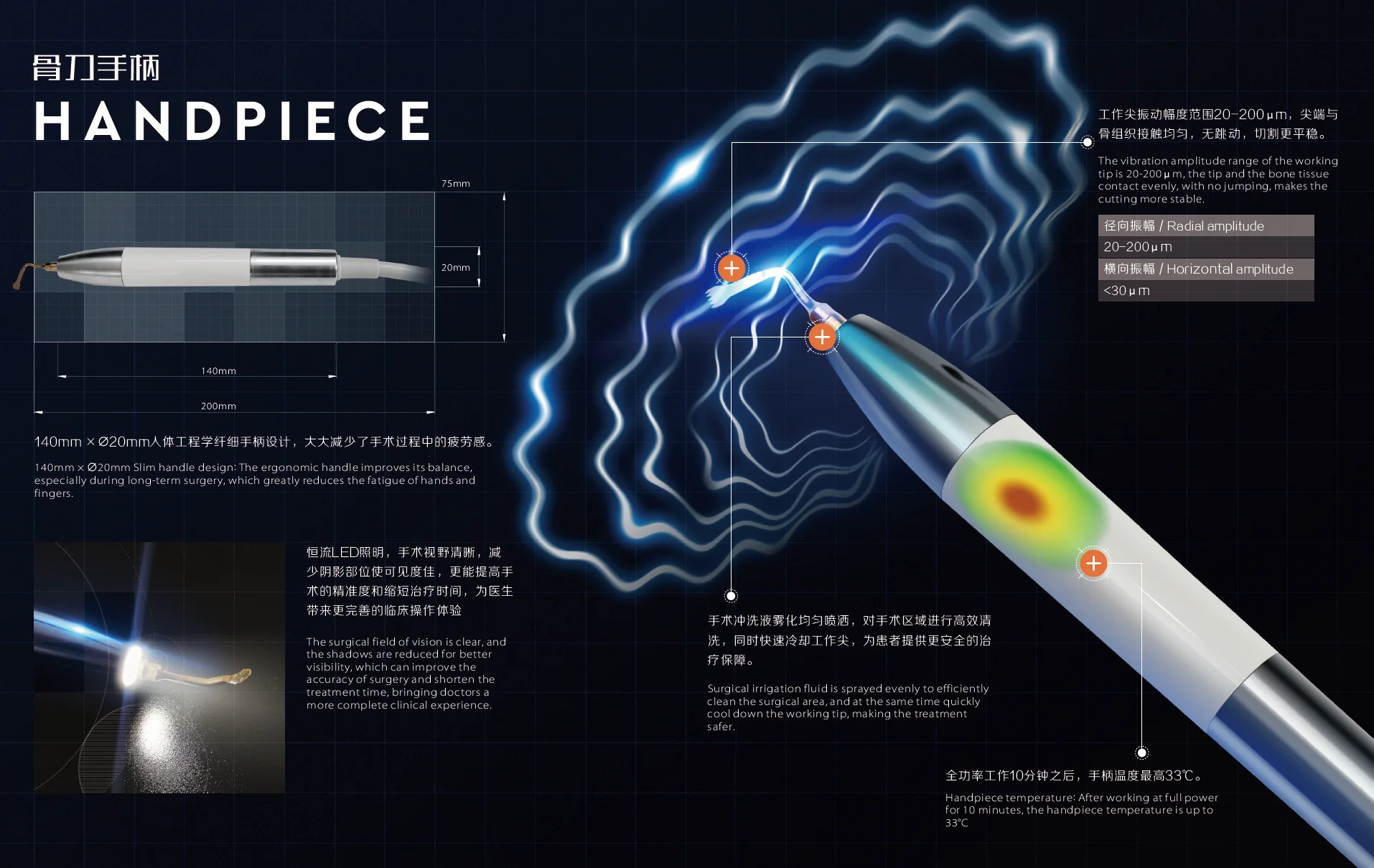 Dental Ultrasonic Piezo Bone Surgery Dental AL Surgery Pro Piezosurgery